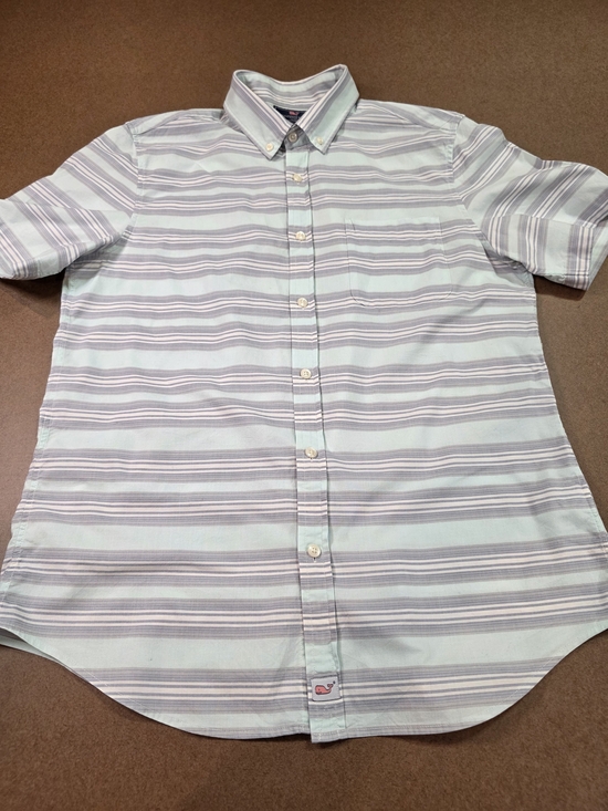 Vineyard Vines Other - Vineyard Vines Men’s Cotton Light Blue Striped Button-Down Shirt Medium